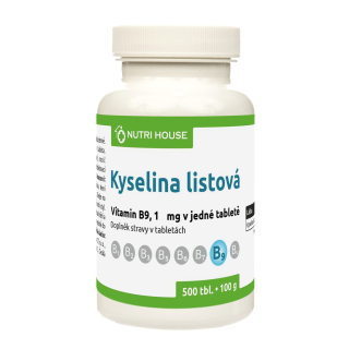 NutriHouse KYSELINA LISTOVÁ (vit. B9) 500 tbl.
